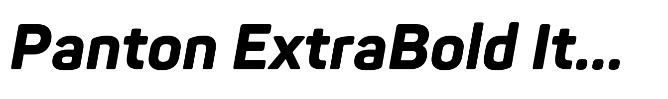 Panton ExtraBold Italic
